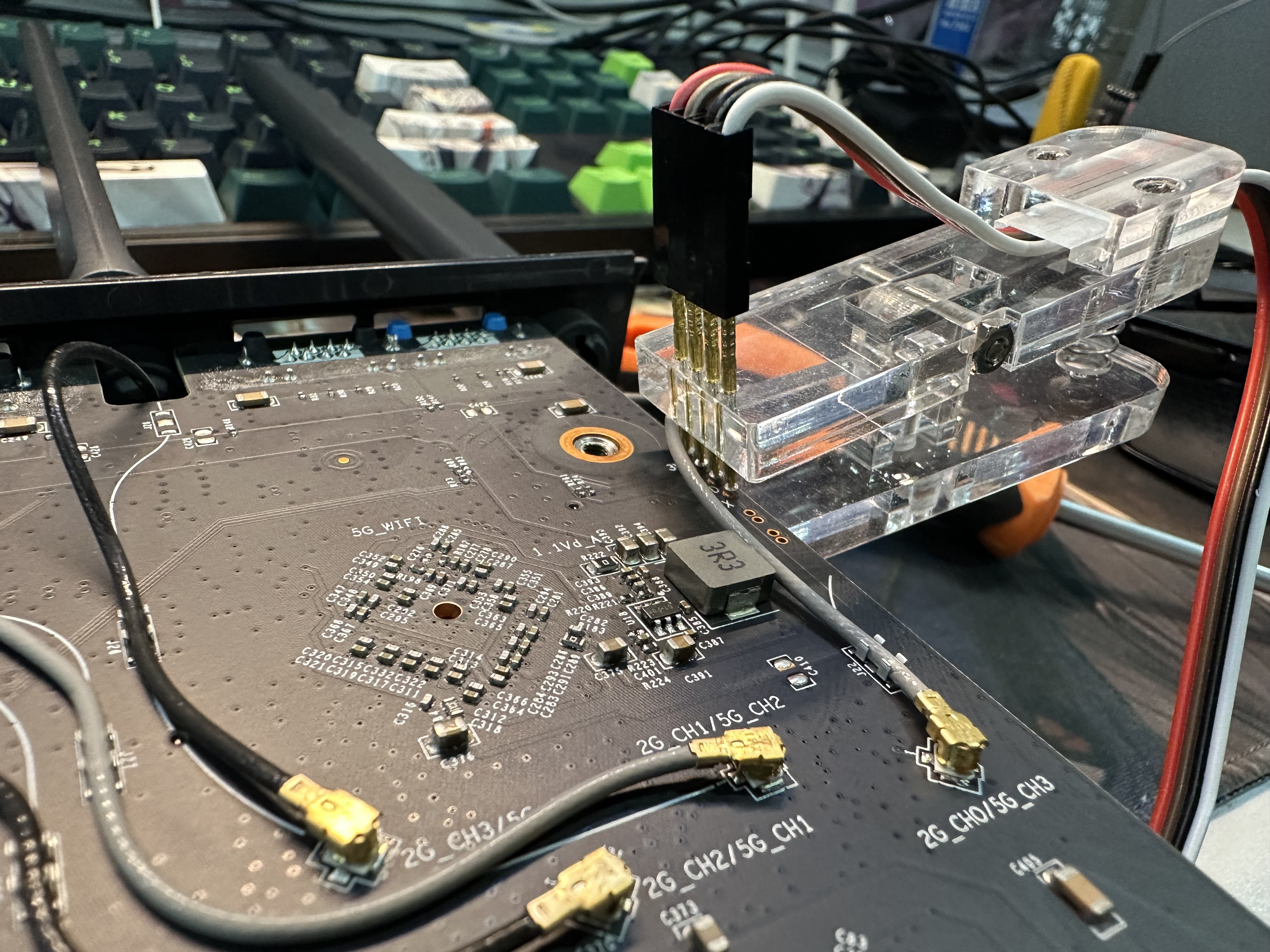 用烧录夹进行串口写入